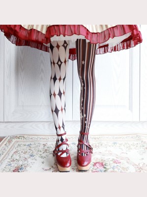 Ruby Rabbit The Clown Lolita Style Tights (RR02)